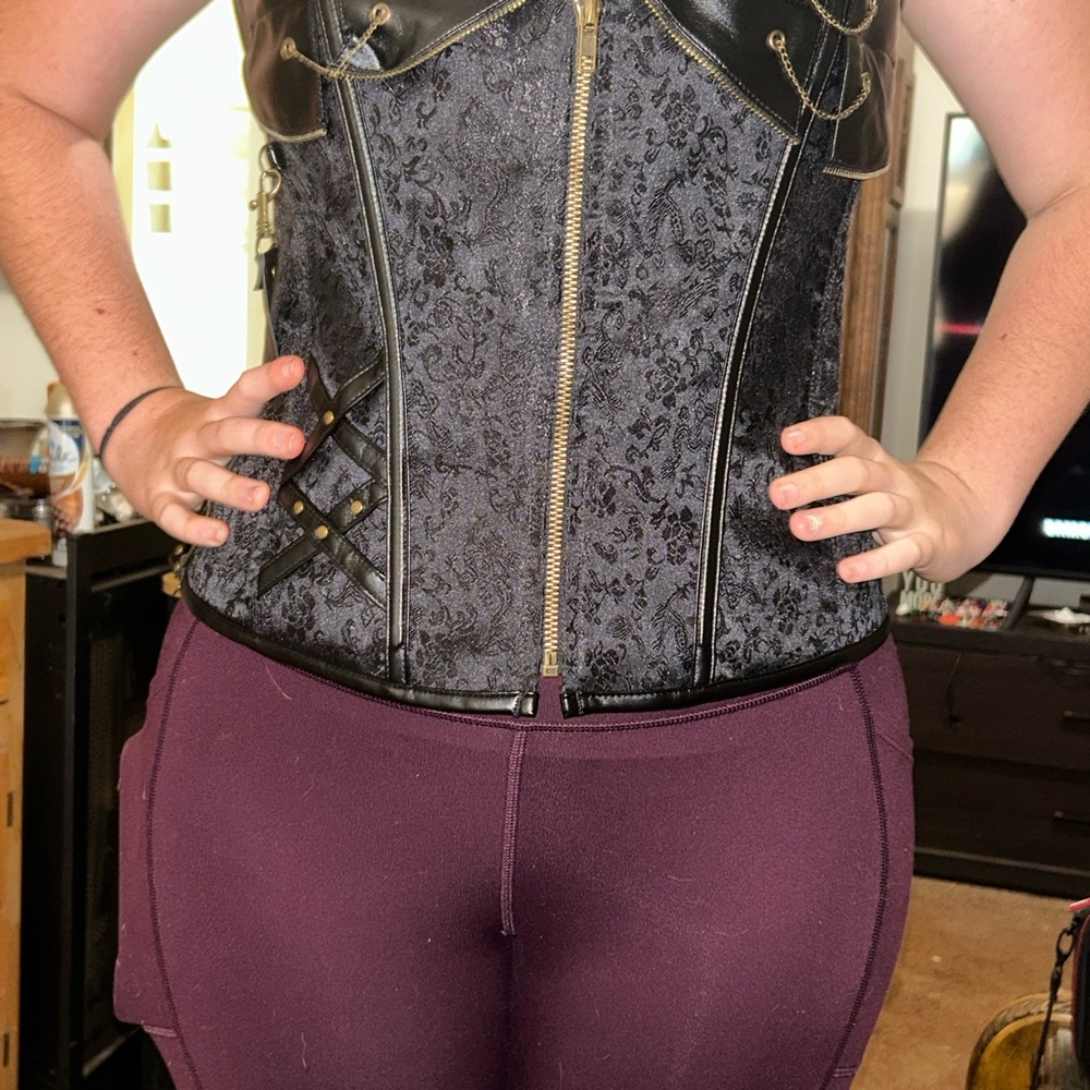 Black and Corset Top